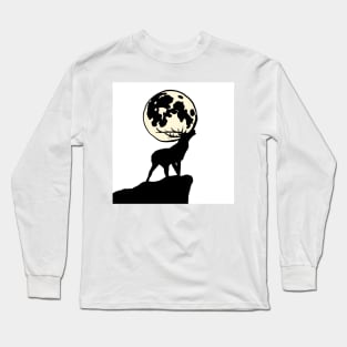 Full moon deer slab Long Sleeve T-Shirt